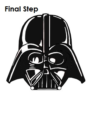 300x388 How To Draw Darth Vader - Darth Vader Cartoon Drawing