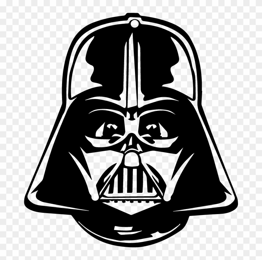 840x832 Vinilos Paredes Star Wars Vinilo Casco Dark Vader Friky - Darth Vader Cartoon Drawing