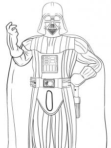 227x302 How To Draw Darth Vader, Step - Darth Vader Drawing