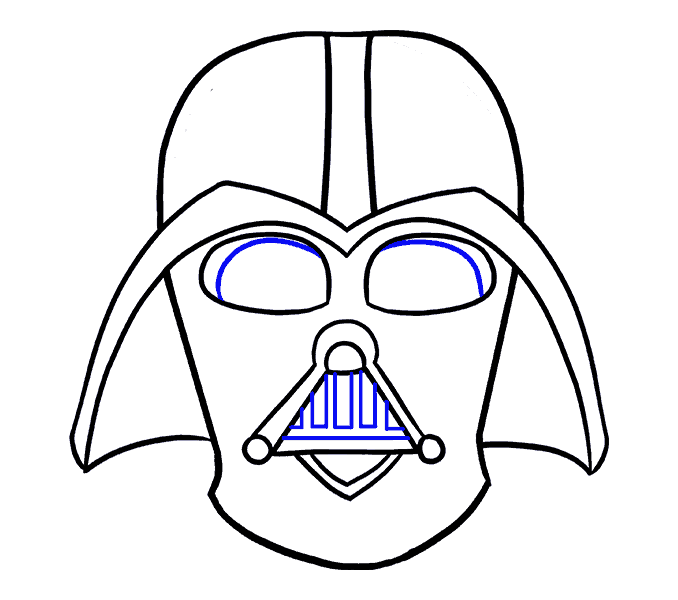 678x600 How To Draw Darth Vader In A Few Easy Steps Easy Drawing Guides - Darth Vader Drawing
