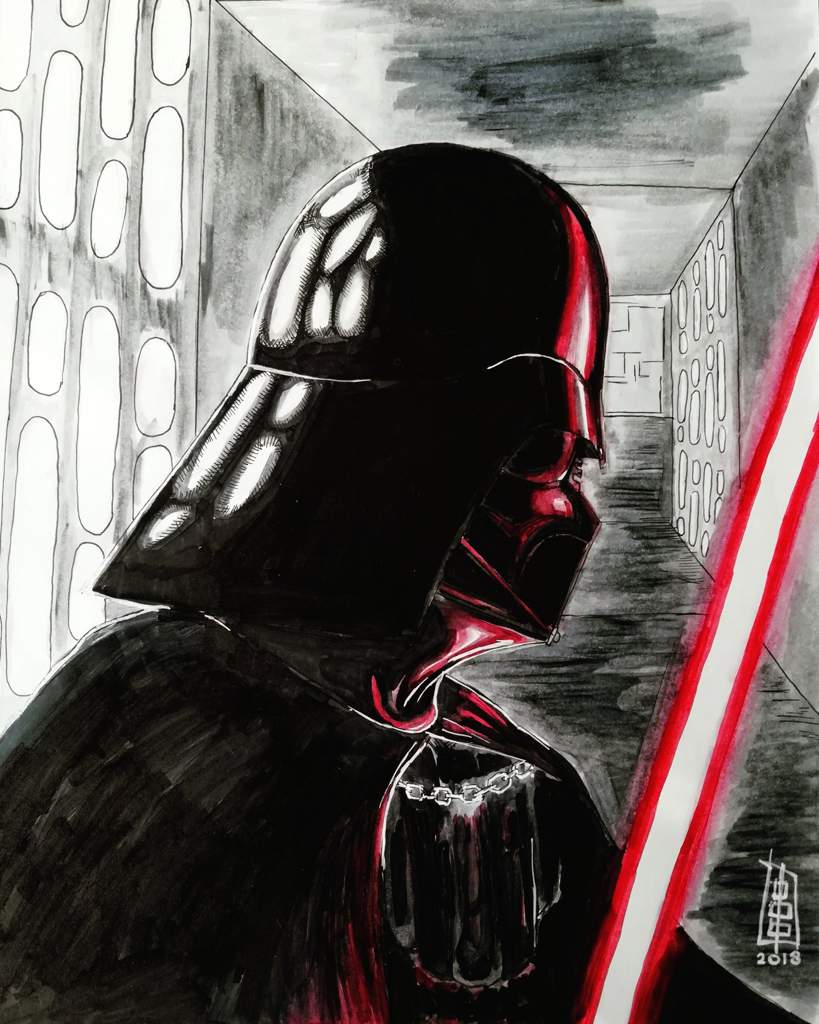 819x1024 darth vader fan art ii star wars amino - Darth Vader Drawing