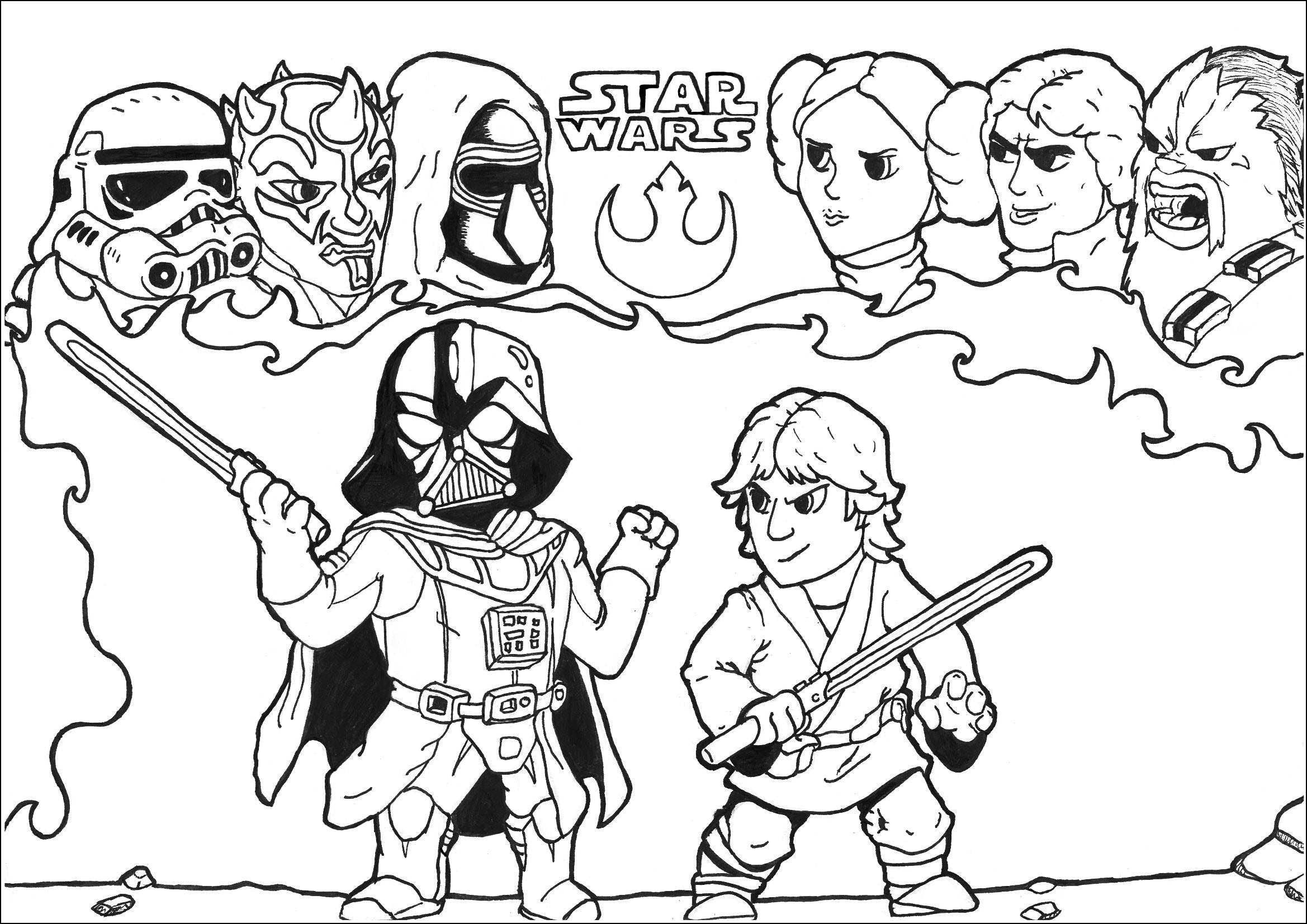 Darth Vader Drawing For Kids at Explore collection