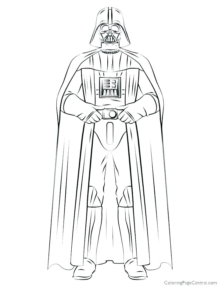 728x942 Darth Vader Mask Printable - Darth Vader Drawing For Kids