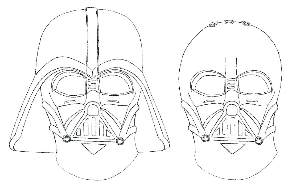 1024x657 Darth Vader Coloring Pages Best For Kids Lego - Darth Vader Drawing For Kids