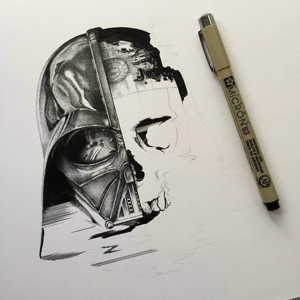 960x960 Death Vader - Darth Vader Drawing Tumblr