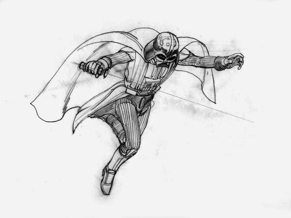 980x734 Sci Fi Art On Twitter Talesfromweirdland Ralph Mcquarrie - Darth Vader Drawing Tumblr