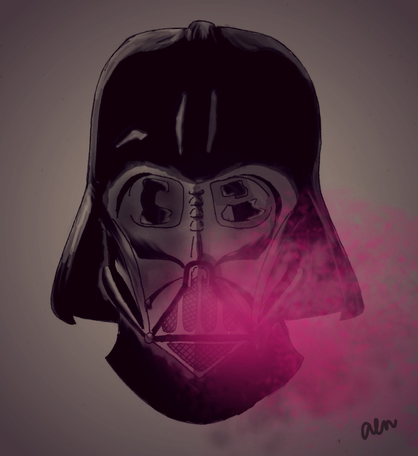 856x934 Sketch What's Up - Darth Vader Drawing Tumblr