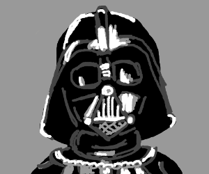 300x250 Darth Vader Awesome Face Drawing - Darth Vader Face Drawing