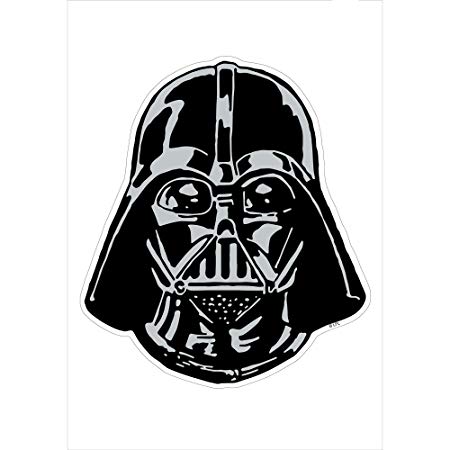 450x450 Star Wars Star Wars Darth Vader Full Face Maxi Sticker Was - Darth Vader Face Drawing