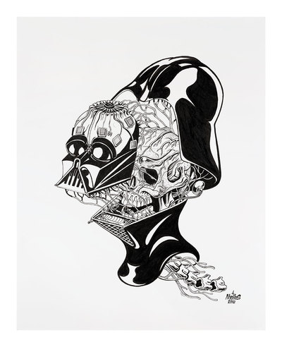 Darth Vader Head Drawing at PaintingValley.com | Explore collection of ...
