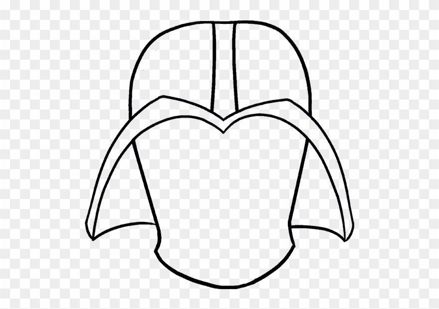 880x621 Dart Drawing Simple - Darth Vader Head Drawing