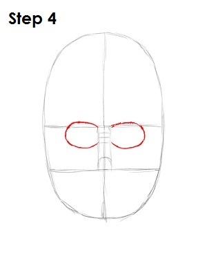 300x388 How To Draw Darth Vader - Darth Vader Helmet Drawing