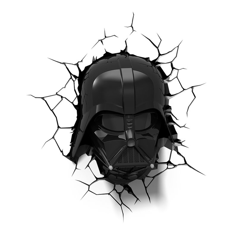 800x800 Light Fx Star Wars Darth Vader Helmet Deco Light - Darth Vader Helmet Drawing