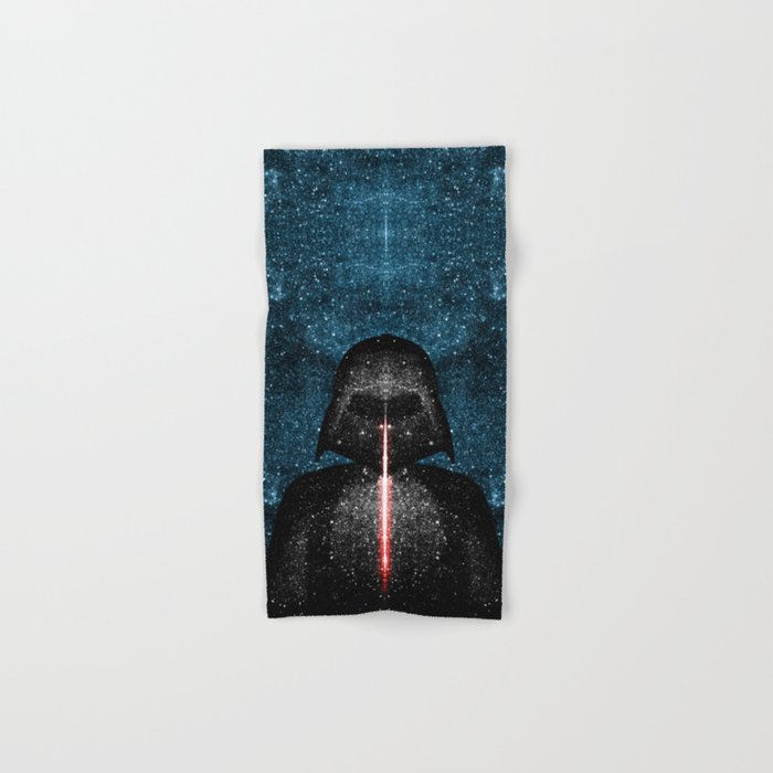 700x700 Darth Vader With Lightsaber In Galaxy Hand Bath Towel - Darth Vader Lightsaber Drawing