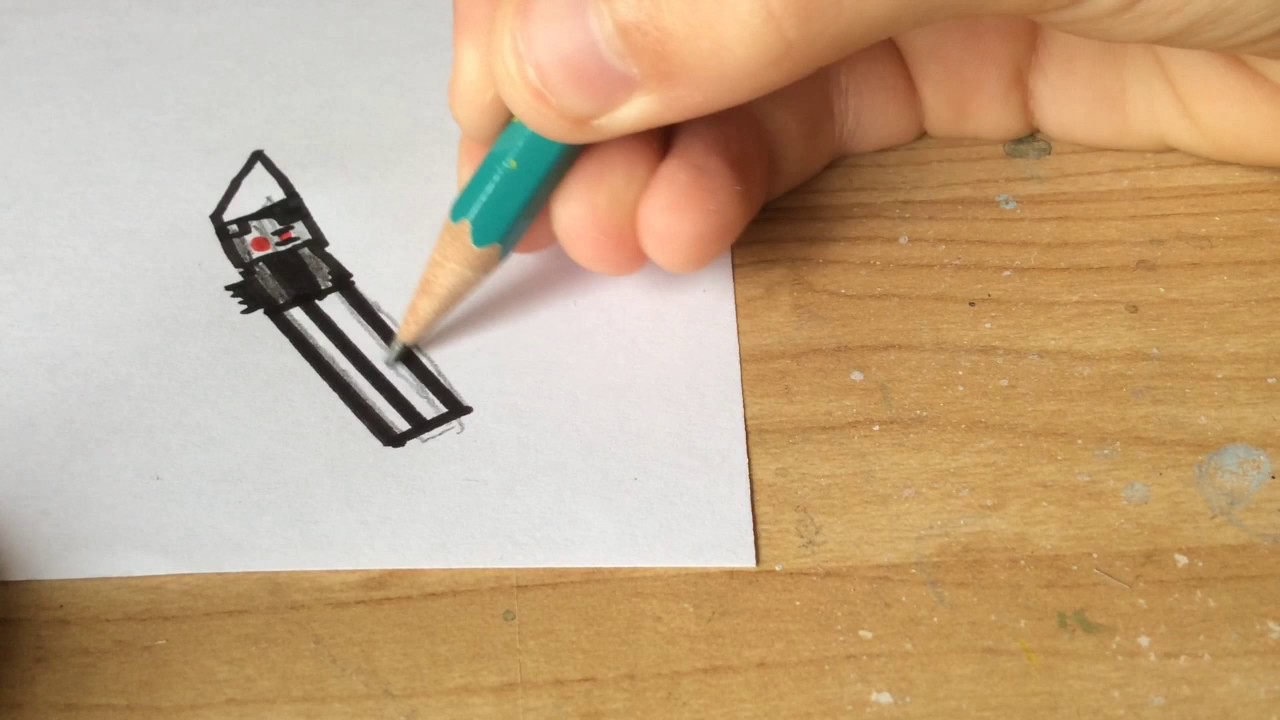 1280x720 How To Draw Darth Vader's Lightsaber - Darth Vader Lightsaber Drawing