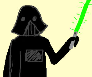 300x250 Darth Vader Holding Lightsaber Drawing - Darth Vader Lightsaber Drawing