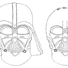 230x230 Grand Darth Vader Mask Coloring Pages - Darth Vader Mask Drawing