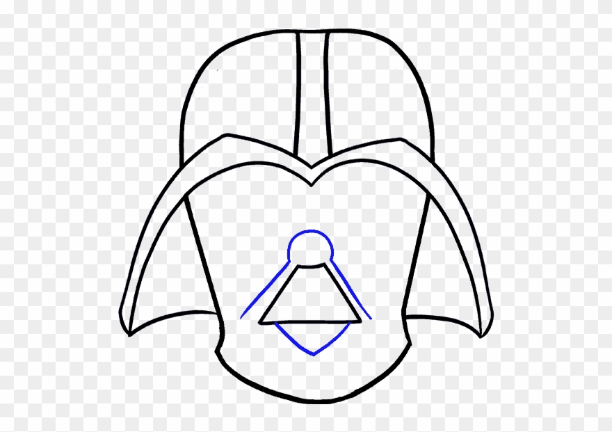 880x621 How To Draw Dart Vader - Darth Vader Mask Drawing