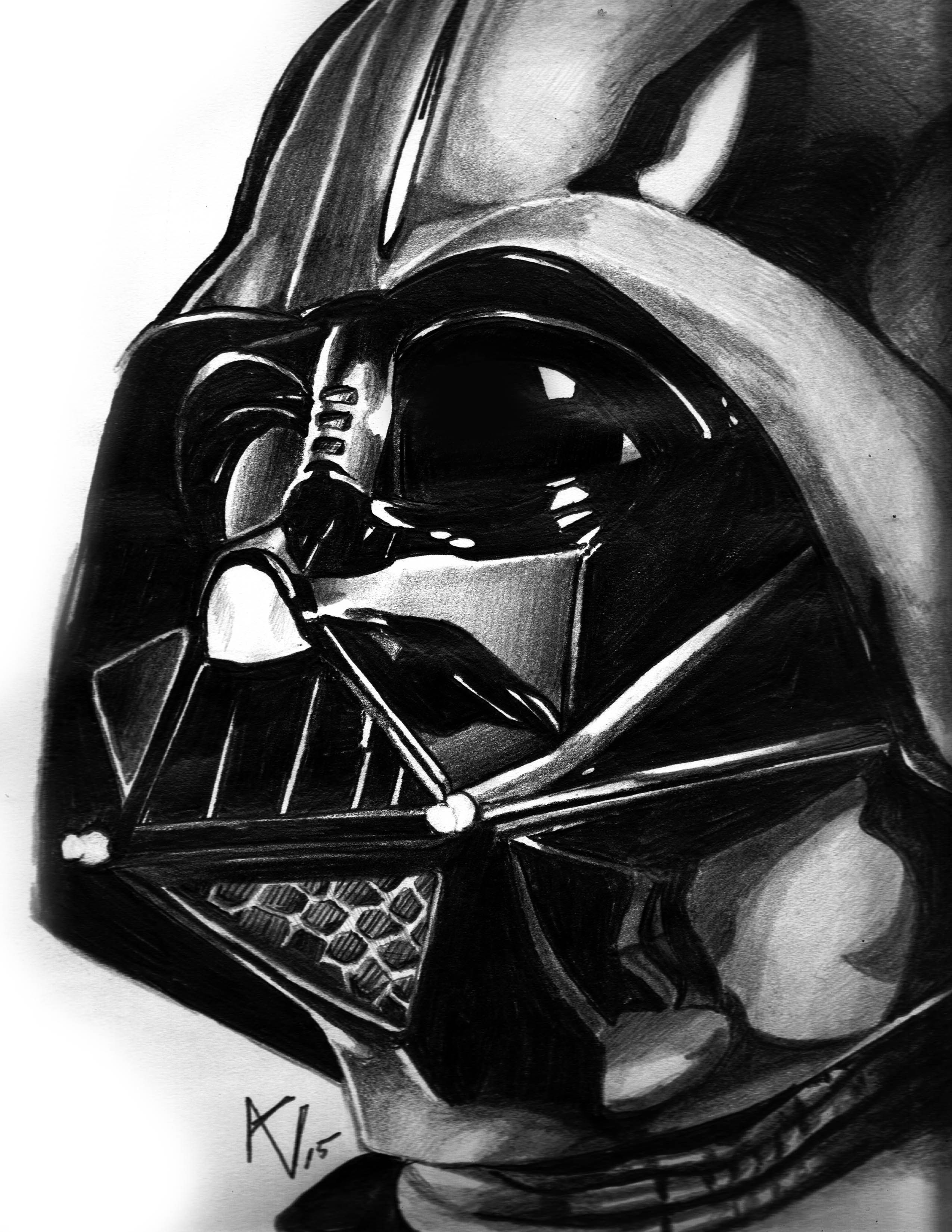 2550x3300 Darth Vader Pencil Drawing - Darth Vader Pencil Drawing