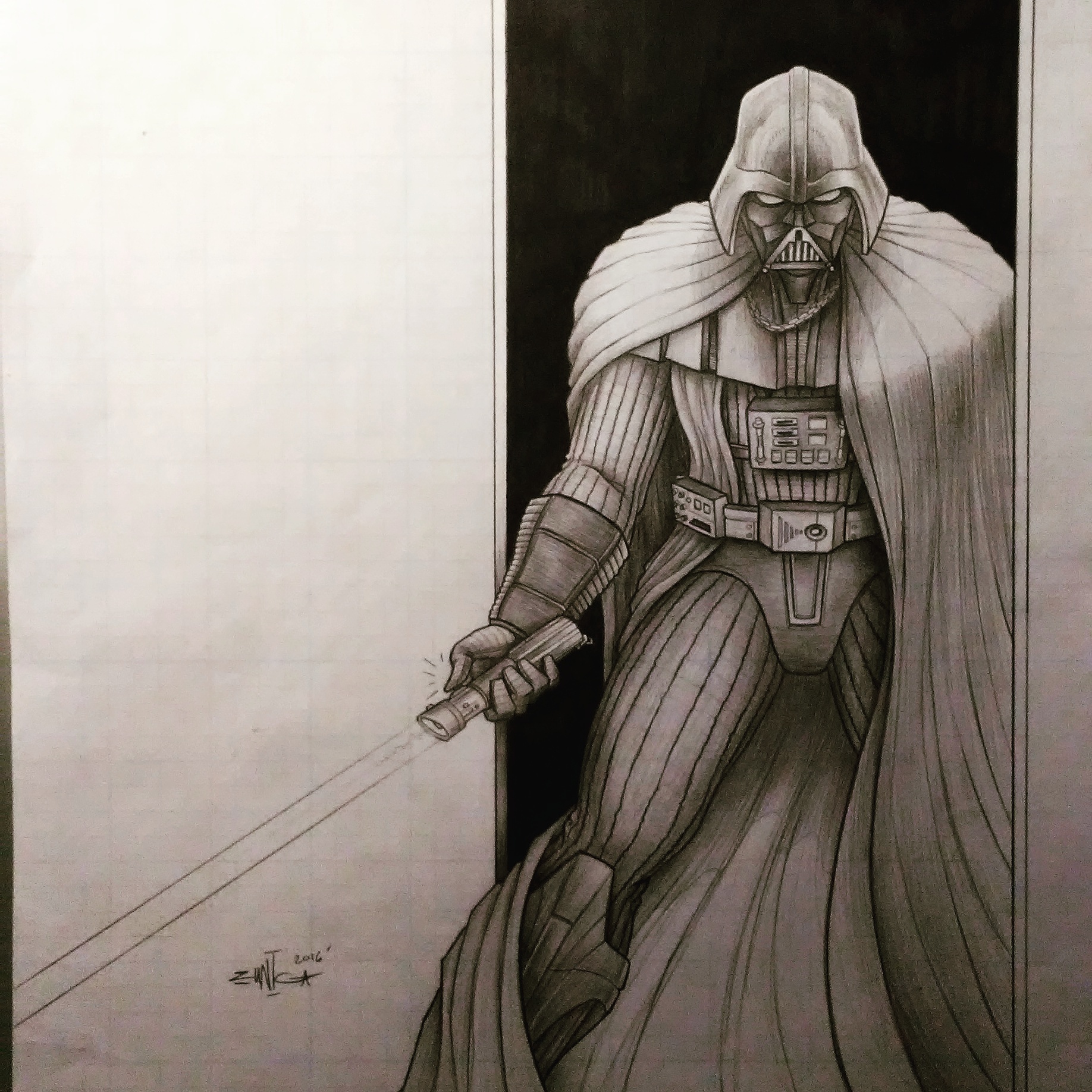 Pencil Drawings Of Darth Vader