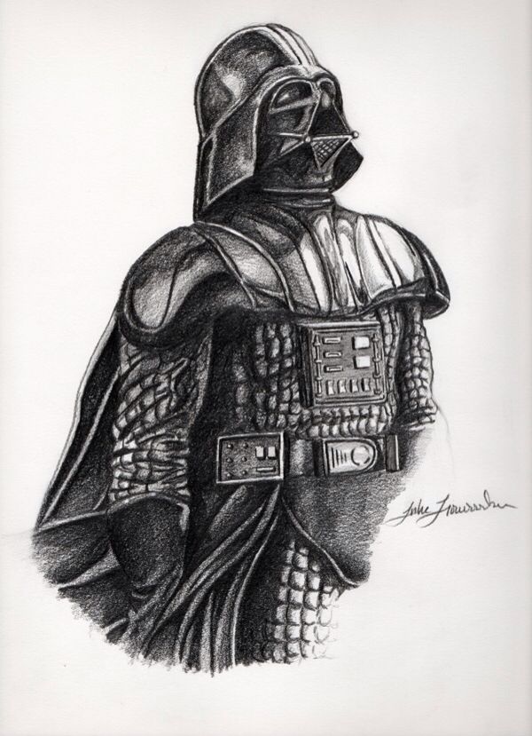 600x829 Star Wars Drawing Star Wars Star Wars Drawings, Star Wars - Darth Vader Pencil Drawing