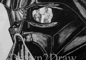 300x210 Drawings Rhcom Darth Vader Star Wars Pencil Drawing Print - Darth Vader Pencil Drawing