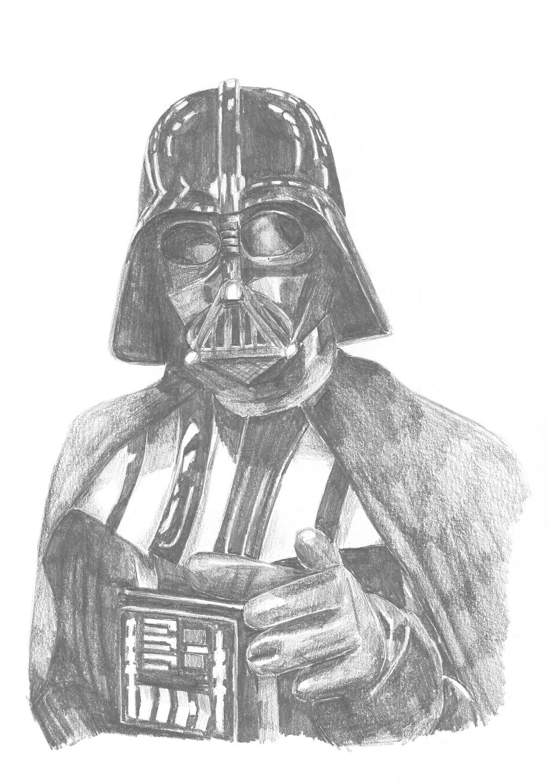 1117x1600 Pencil Pictures Speed Drawing Video Of Darth Vader - Darth Vader Pencil Drawing
