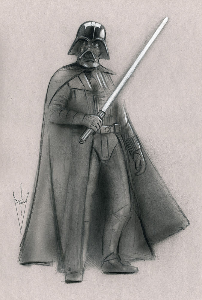 675x1000 Darth Vader Drawing X - Darth Vader Pencil Drawing