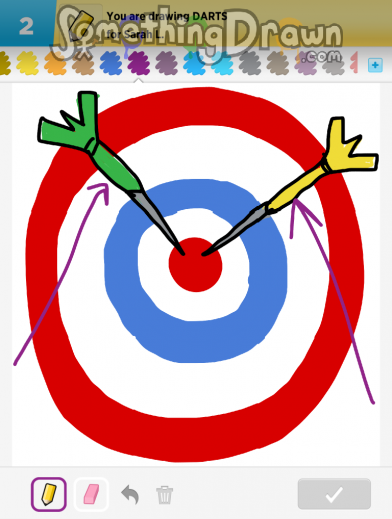 392x519  - Darts Drawing
