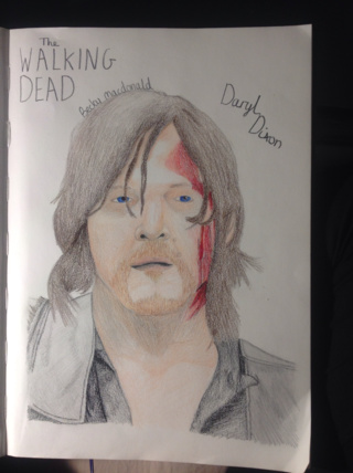 320x428 my friend told me to draw daryl dixon from the walking dead! i - Daryl Dixon Drawing