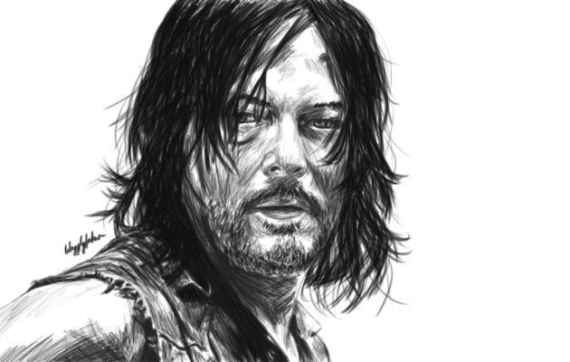630x400 old drawing i did a few months ago daryl dixon - Daryl Dixon Drawing