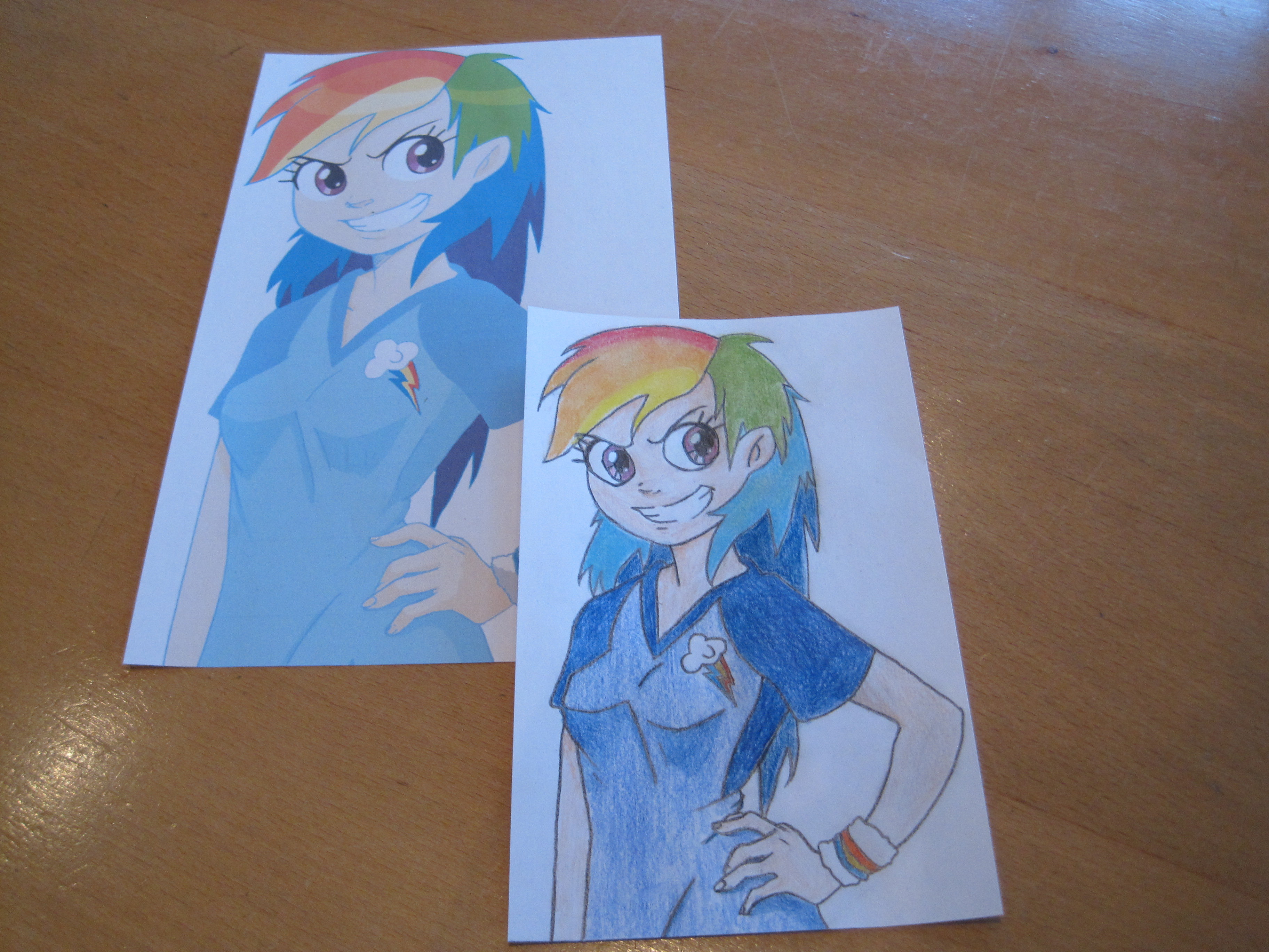 3648x2736 My Human Rainbow Dash Drawing D - Dash Drawing