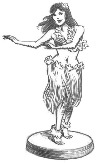 311x521 Learn To Draw, Dashboard Hula Doll, Draw, Human Figure Pencil - Dashboard Drawing