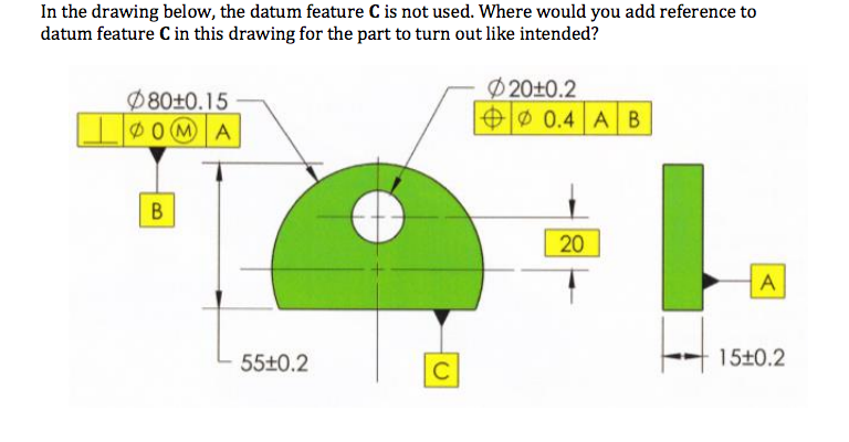 768x400 solved in the drawing below, the datum feature c is not u - Datum Drawing