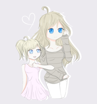 320x343 mother and daughter drawing - Daughter Drawing