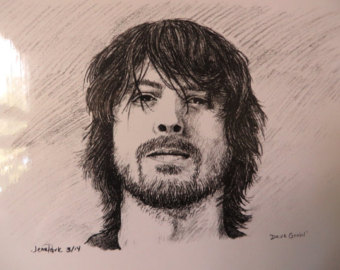 340x270 dave grohl drawing etsy - Dave Grohl Drawing