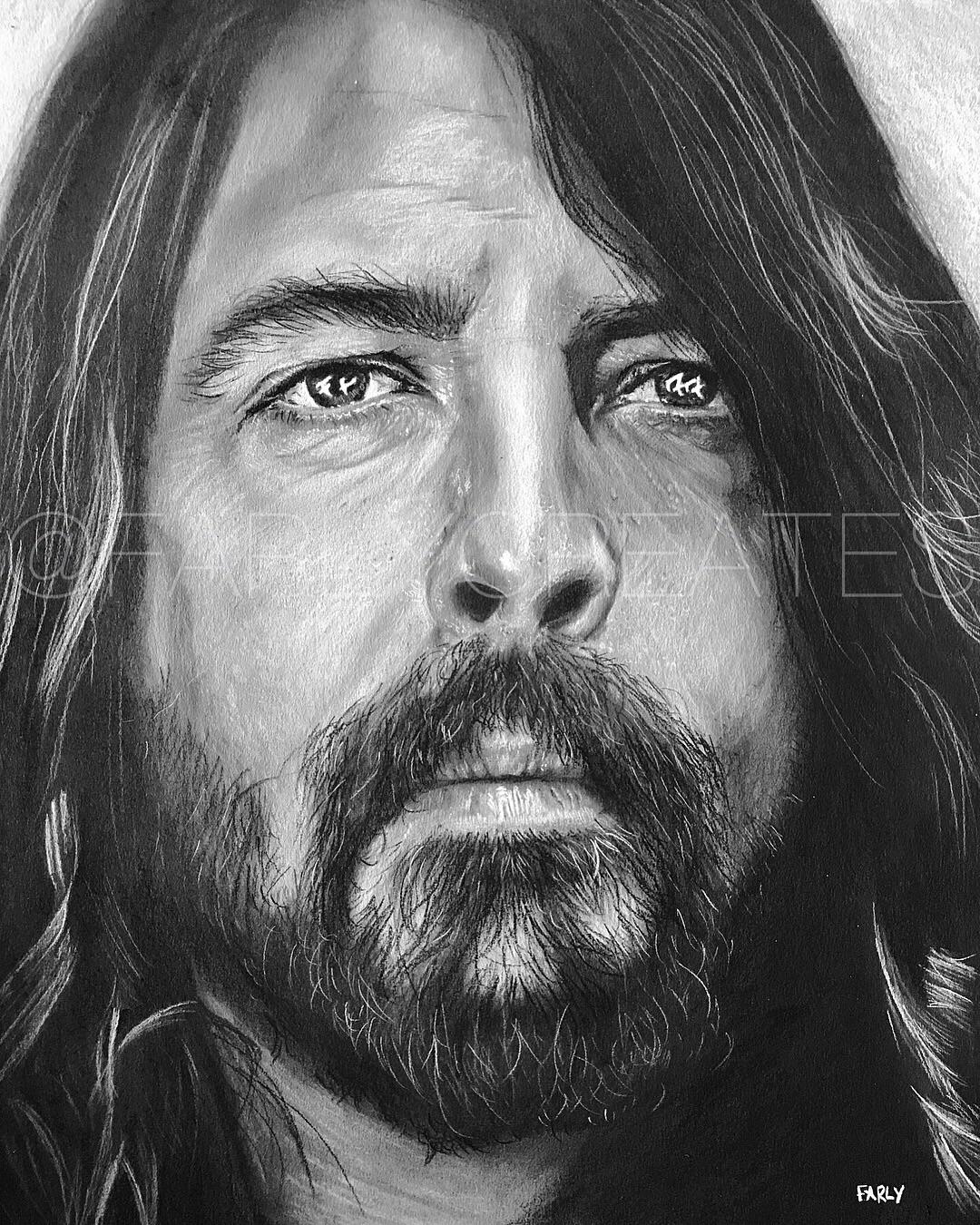 1080x1350 my drawing of dave grohl in charcoal drawing - Dave Grohl Drawing