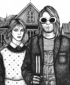236x287 nirvana kurt cobain, dave grohl and nirvana - Dave Grohl Drawing