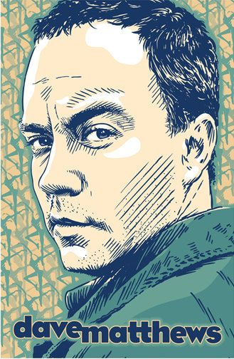 329x504 Dave Matthews Pop Art Print - Dave Matthews Drawings