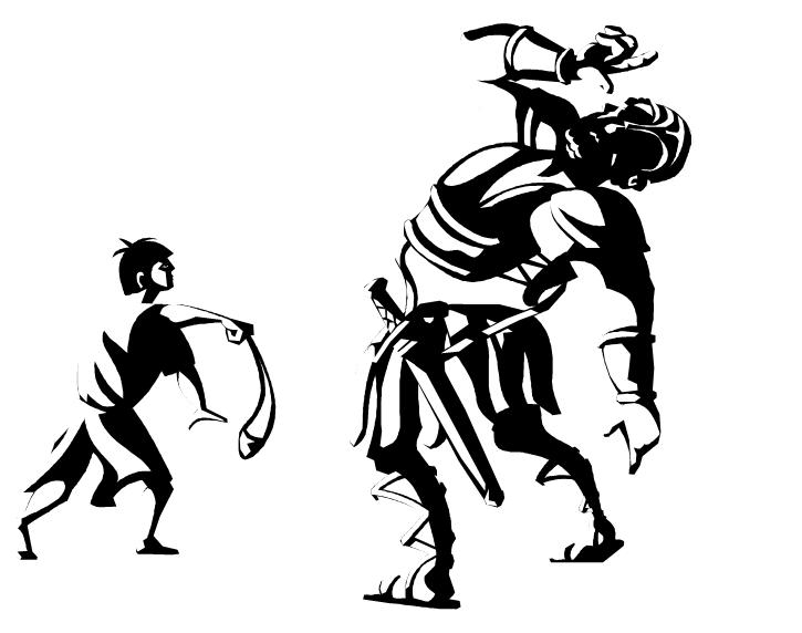 725x572 david and goliath in the lxx orthodox christian theology - David And Goliath Drawing
