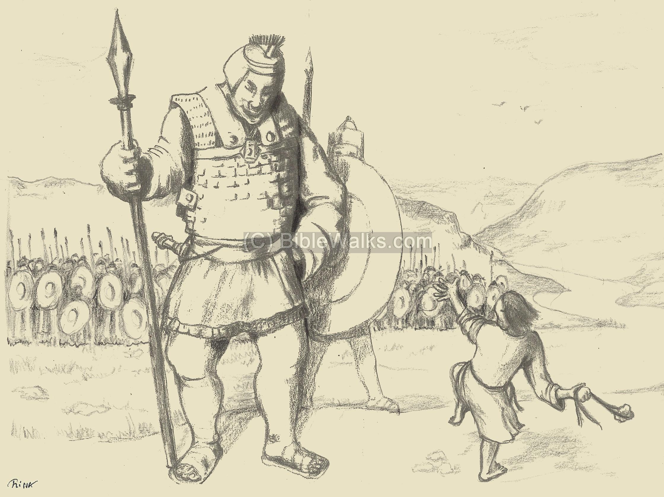 David And Goliath Drawing at Explore collection of