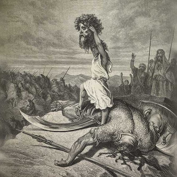 568x568 who is the real david and goliath discover first fruits of zion - David And Goliath Drawing