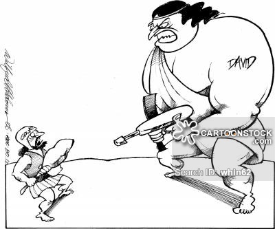 400x333 david and goliath news and political cartoons - David And Goliath Drawing