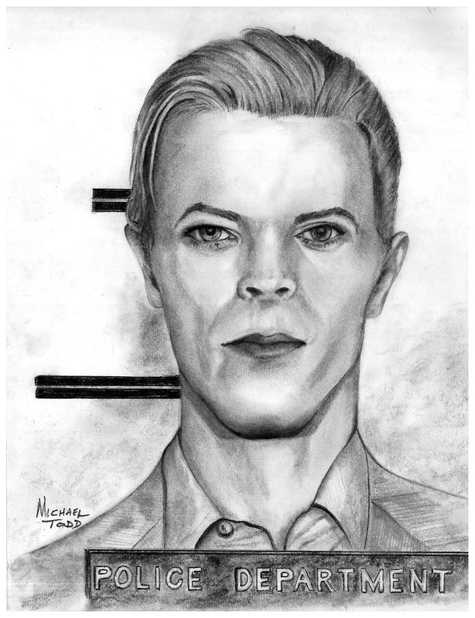692x900 David Bowie Drawing - David Bowie Drawing
