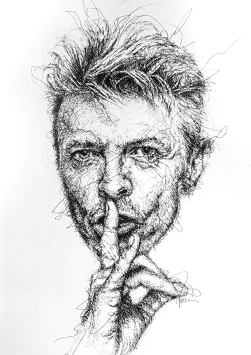359x508 David Bowie - David Bowie Drawing