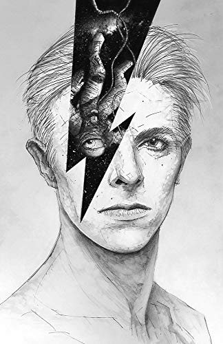 324x500 rainbowie giclee print from a pencil drawing of david - David Bowie Drawing