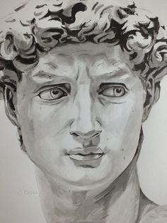 236x314 David Michelangelo Sketch - David Drawing