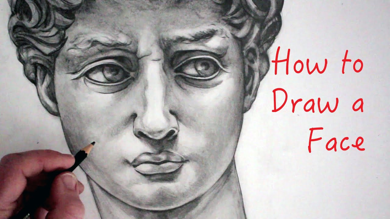 1280x720 How To Draw A Face David Step - David Drawing