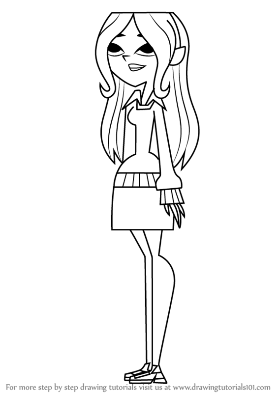 567x800 learn how to draw dawn from total drama - Dawn Drawing