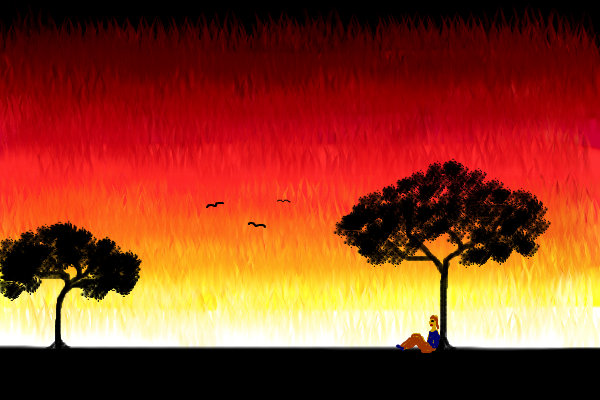600x400 morning dawn a landscape speedpaint drawing - Dawn Drawing